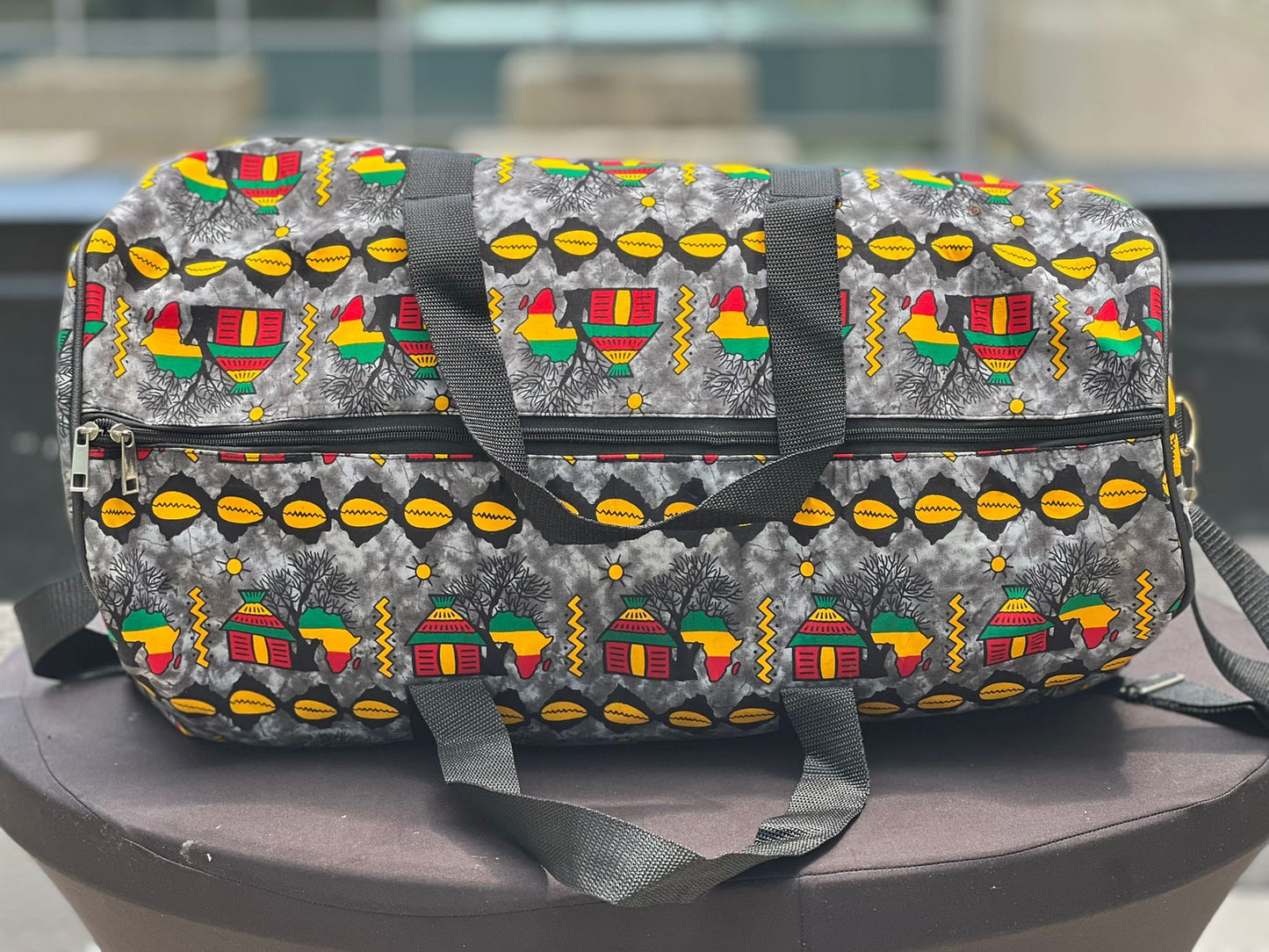 African Print Travel/Gym Bag(Large)