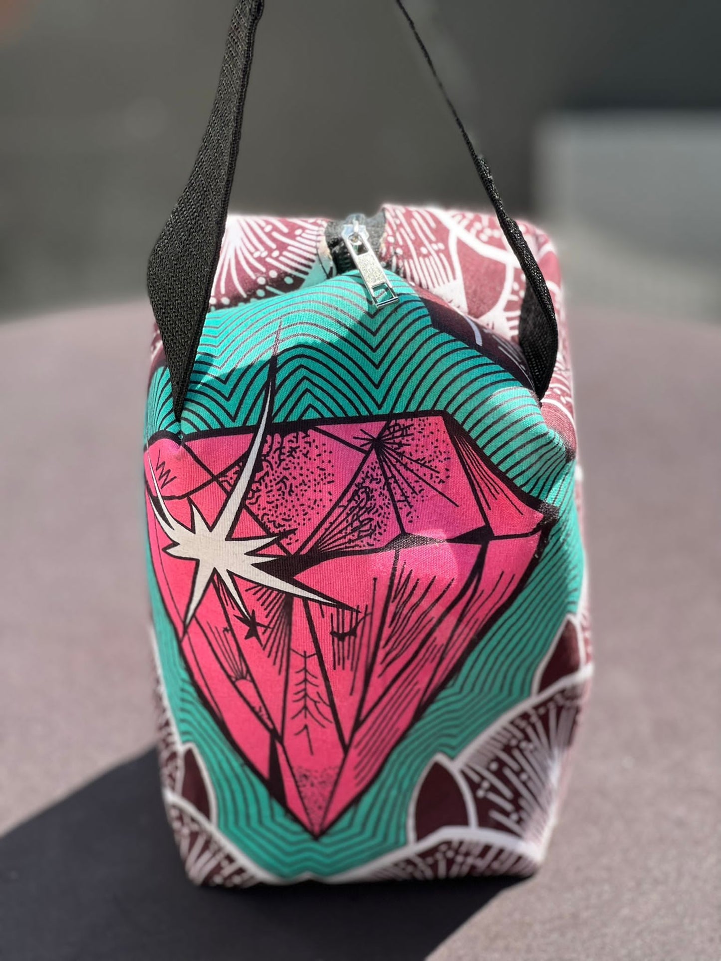 Ankara Print Clipper / Toilet Bag