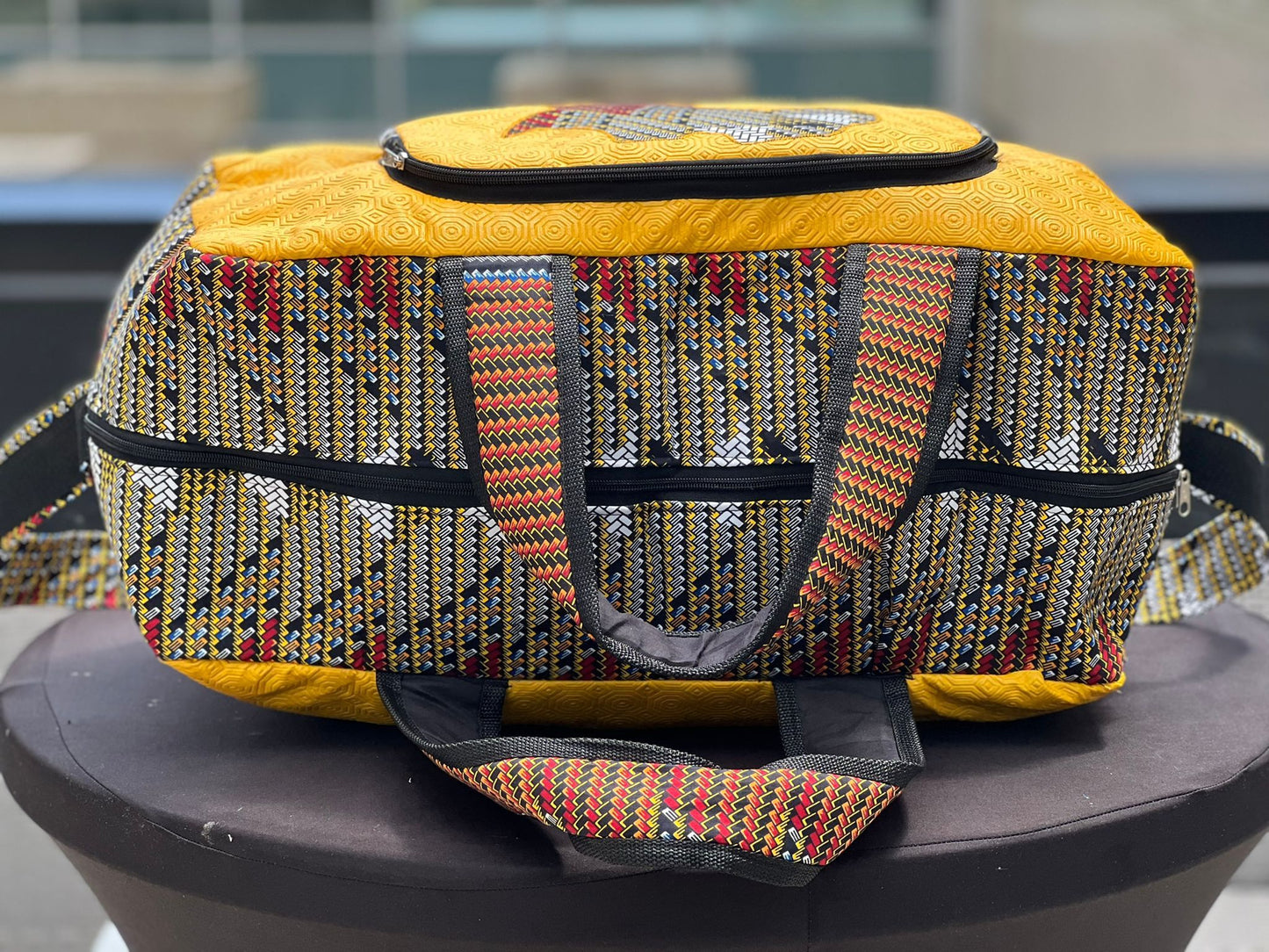 African Print Gym/Travel Bag(Large)