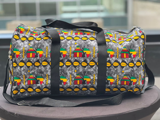 African Print Travel/Gym Bag(Large)